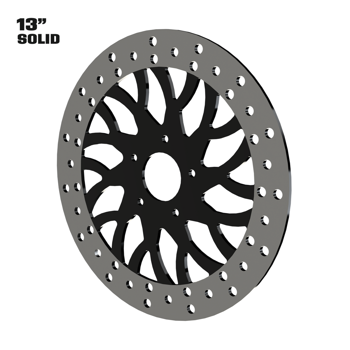 Castalia 13" Solid Rotor in Black