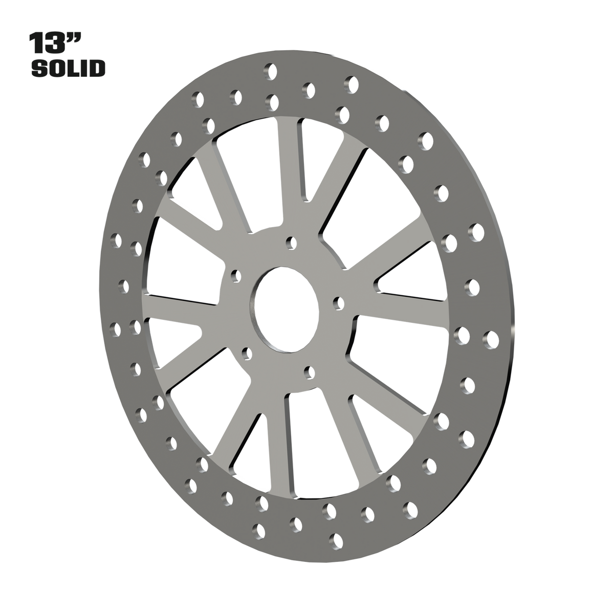 Centerfold 13" solid rotor in polished