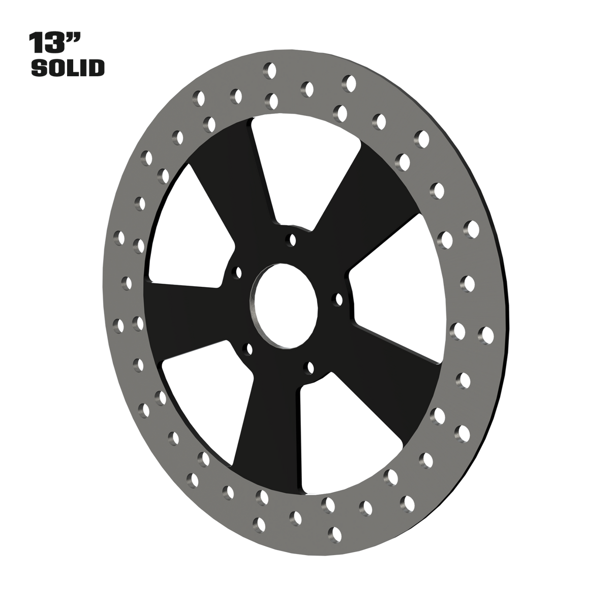 Contraband 13" solid rotor in black