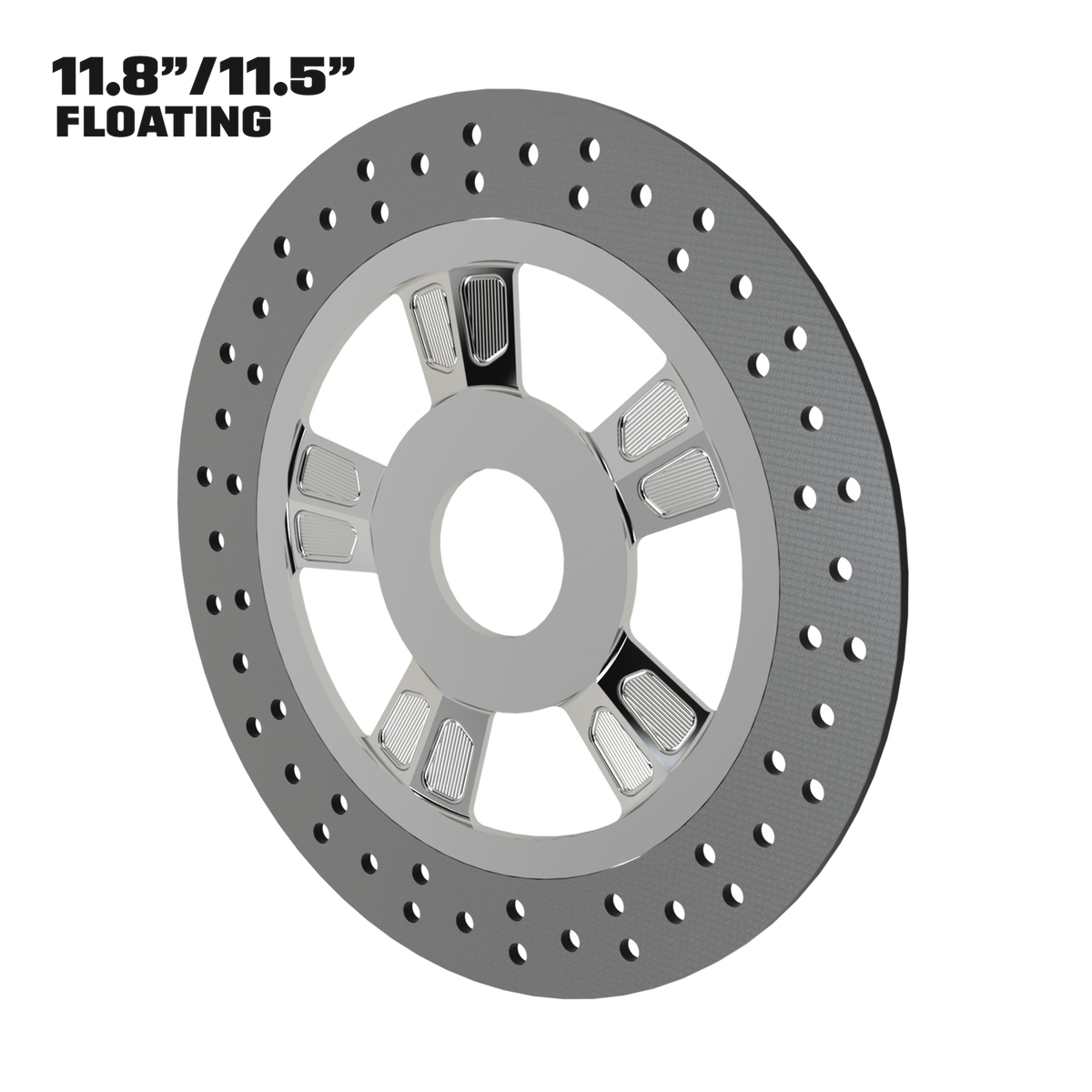 Contraband 11" floating rotor in polished