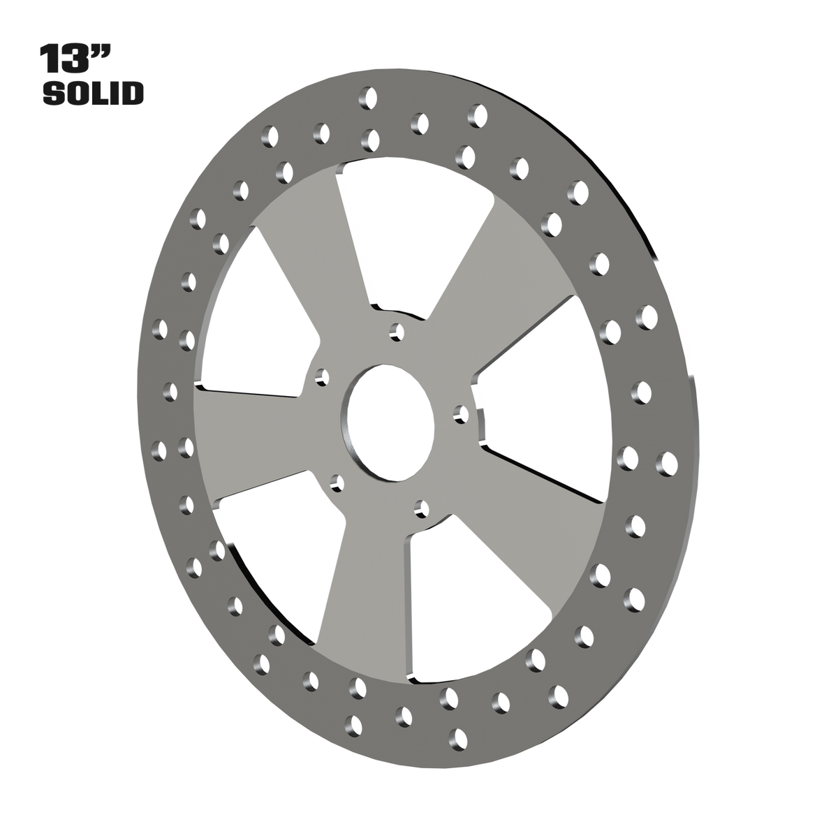 Contraband 13" solid rotor in polished
