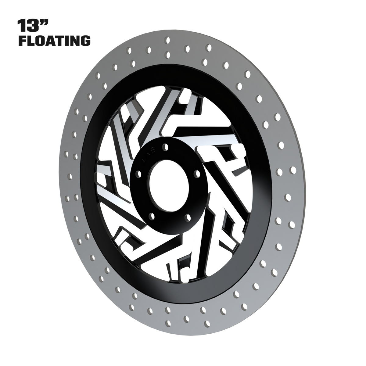 Creed 13" Floating Rotor in Black Contrast Cut