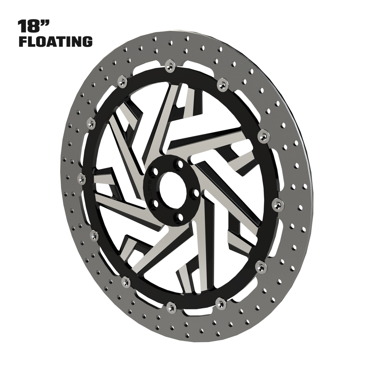 Creed 18" Floating Rotor in Black Contrast Cut