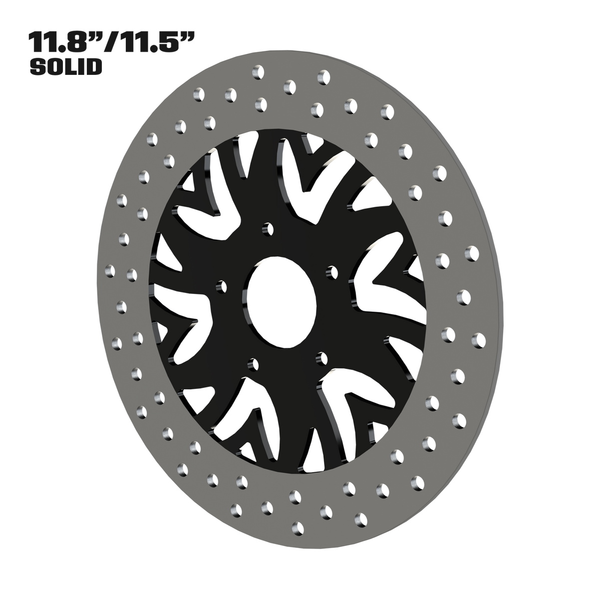 Crusade 11" Solid Rotor in Black