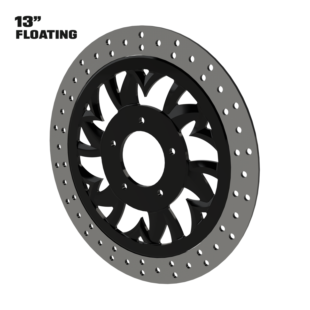 Crusade 13" Floating Rotor in Black