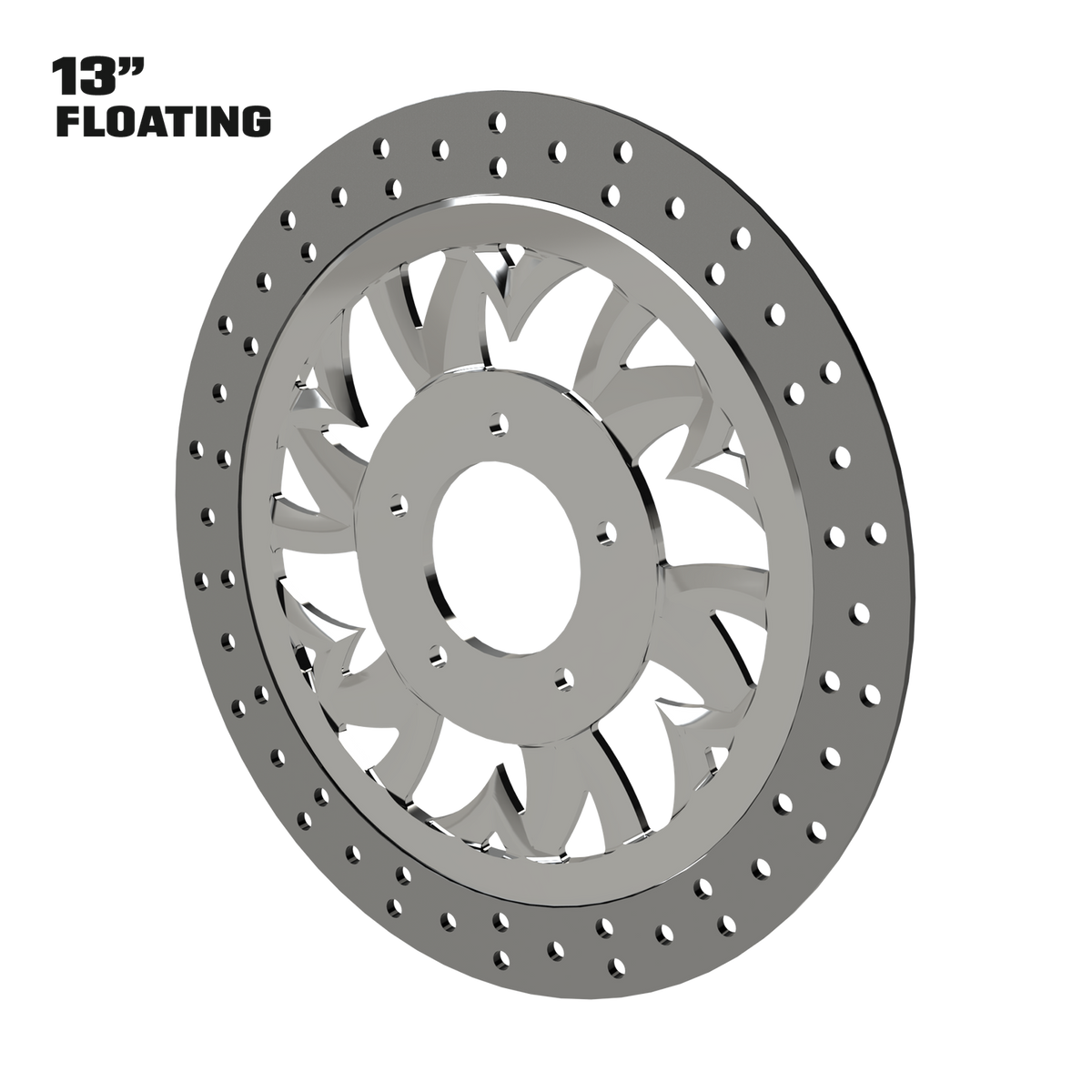 Crusade 13" Floating Rotor in Polished