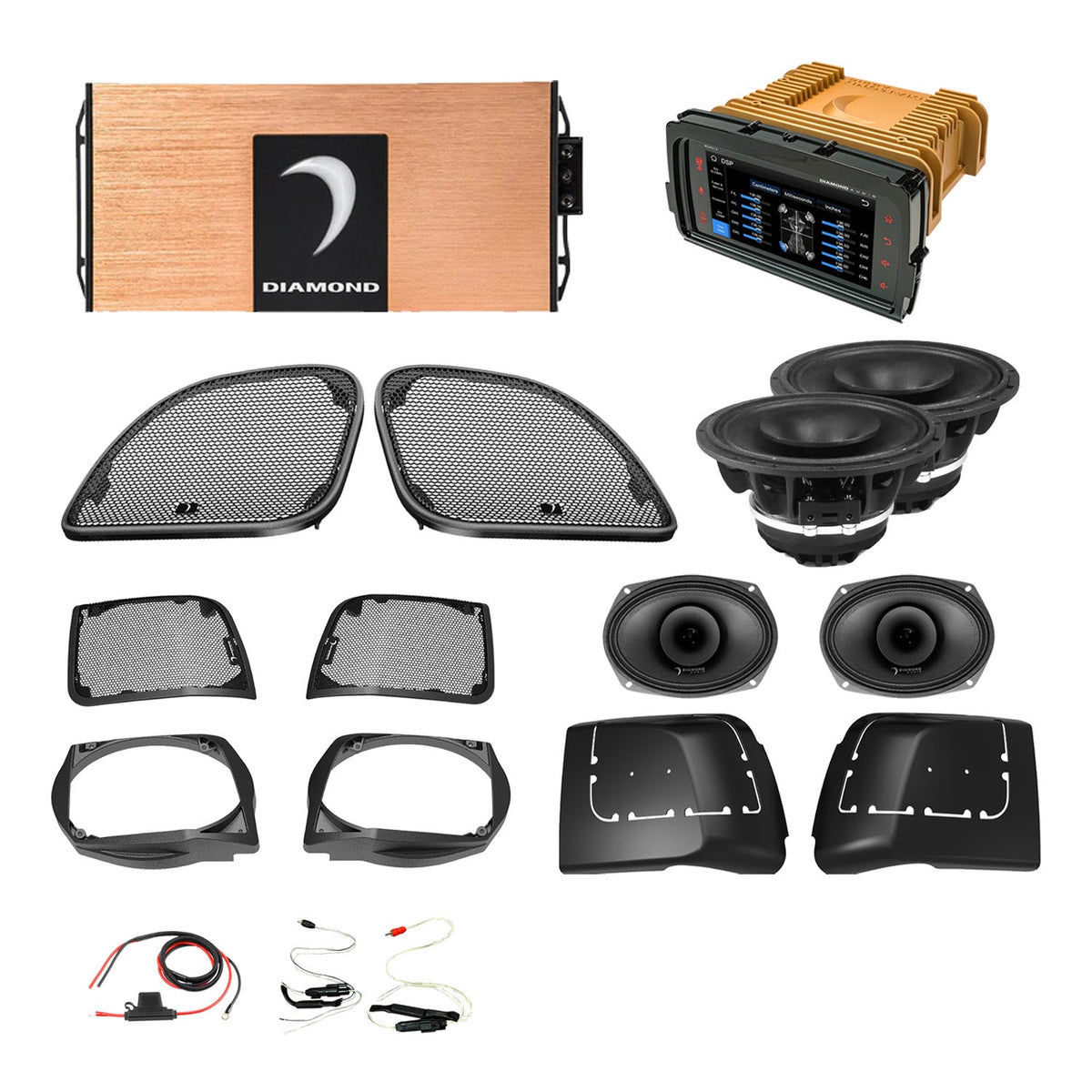 Diamond Audio 14 - 23 Harley Davidson® Road Glide 4-Speaker System - DA1423RGSP4R
