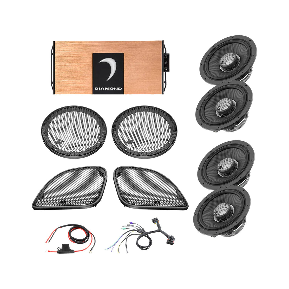 Diamond Audio 14 - 23 Harley Davidson® Road Glide 4-Speaker System - DA1423RGTP1