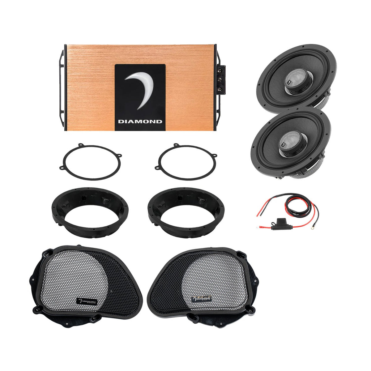 Diamond Audio 98 - 13 Harley Davidson® Road Glide 2-Speaker System - DA9813RGSP1