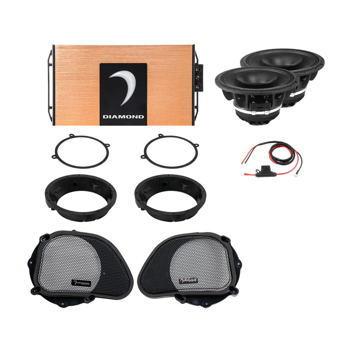 Diamond Audio 98 - 13 Harley Davidson® Road Glide 2-Speaker System - DA9813RGSP2