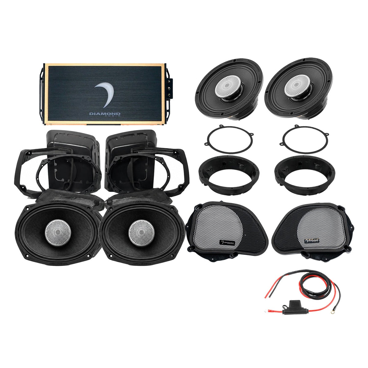 Diamond Audio 98 - 13 Harley Davidson® Road Glide 4-Speaker System - DA9813RGSP5
