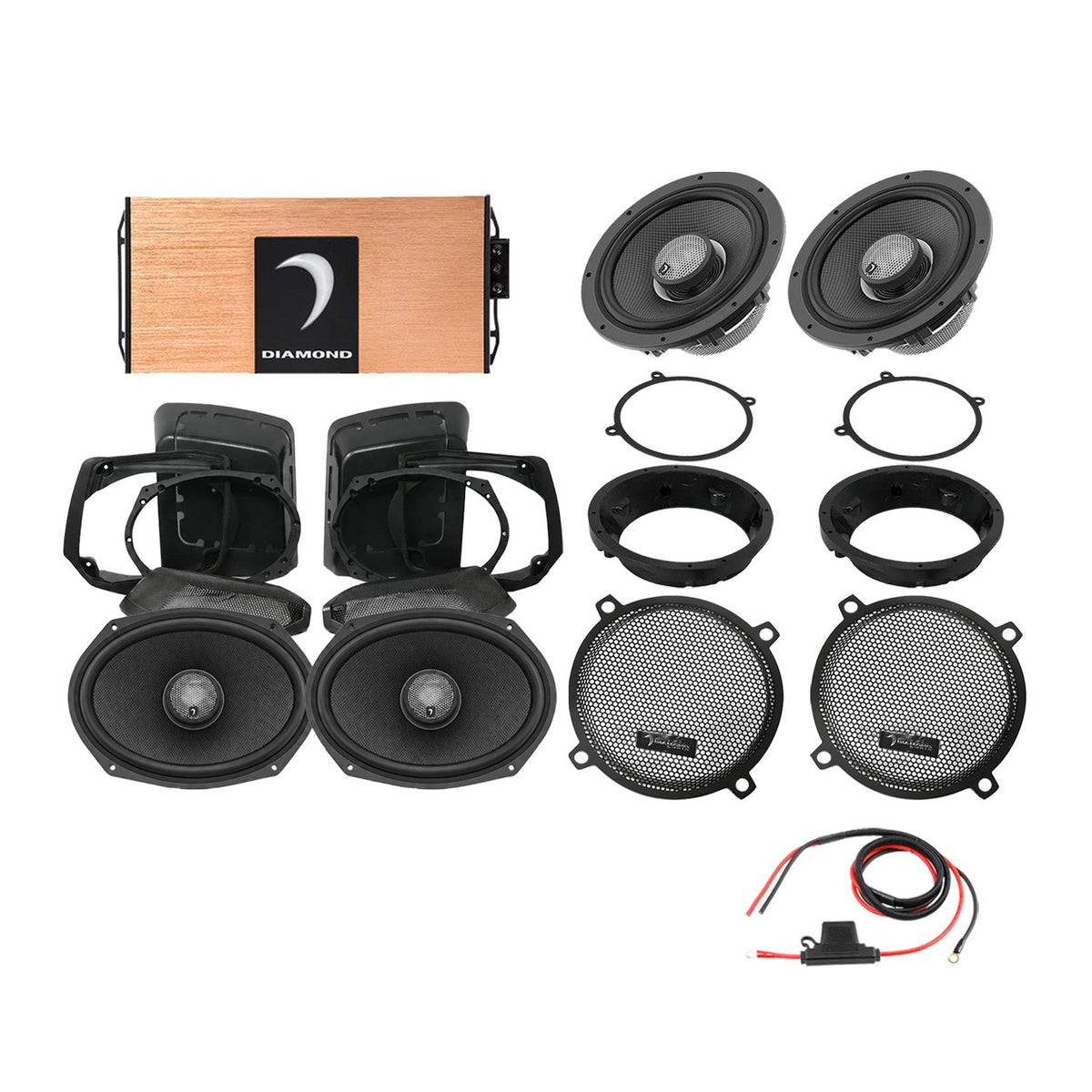 Diamond Audio 98 - 13 Harley Davidson® Street Glide 4-Speaker System - DA9813SGSP3