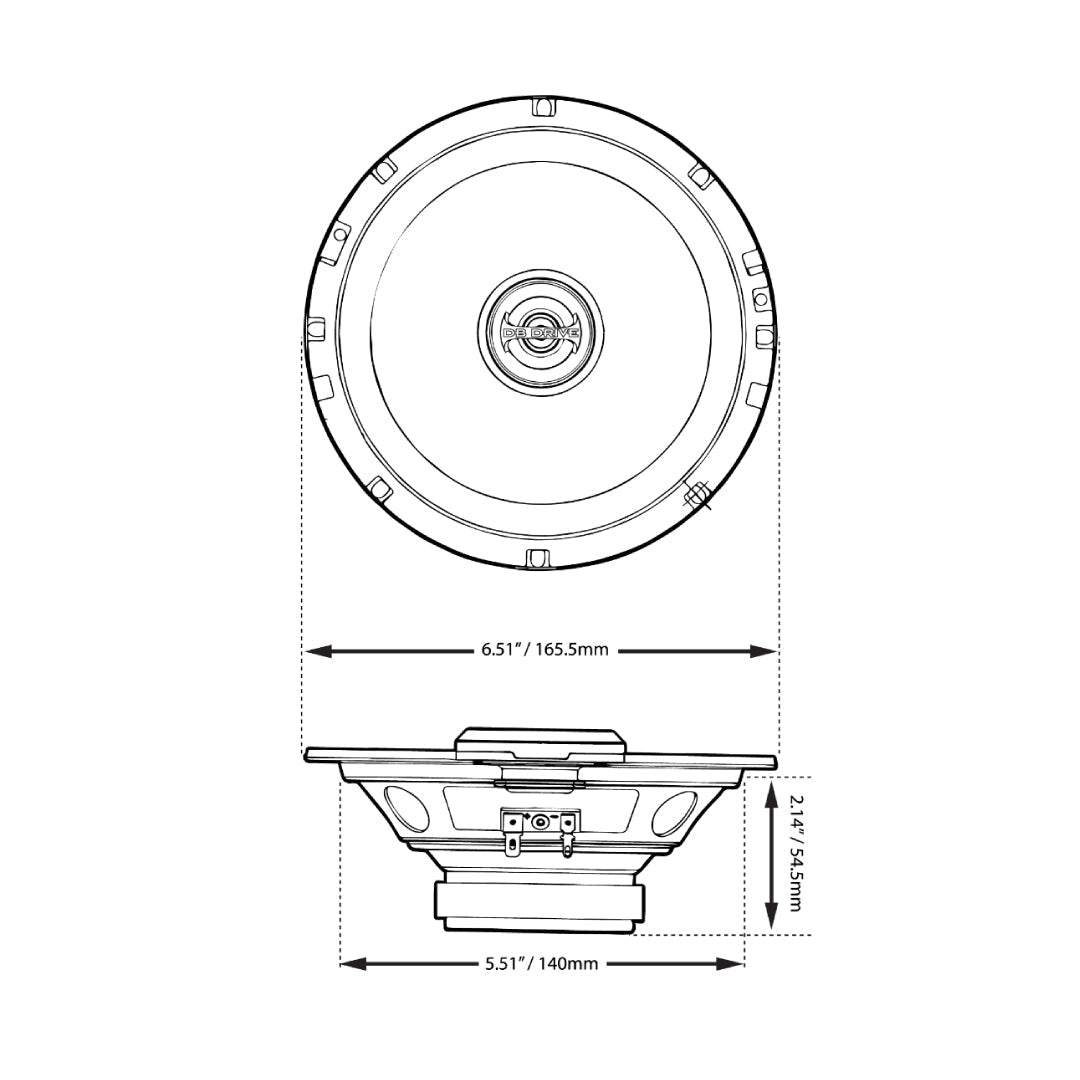 DB Drive DB6 : 6.5" 2-Way Speaker (1 Pair)