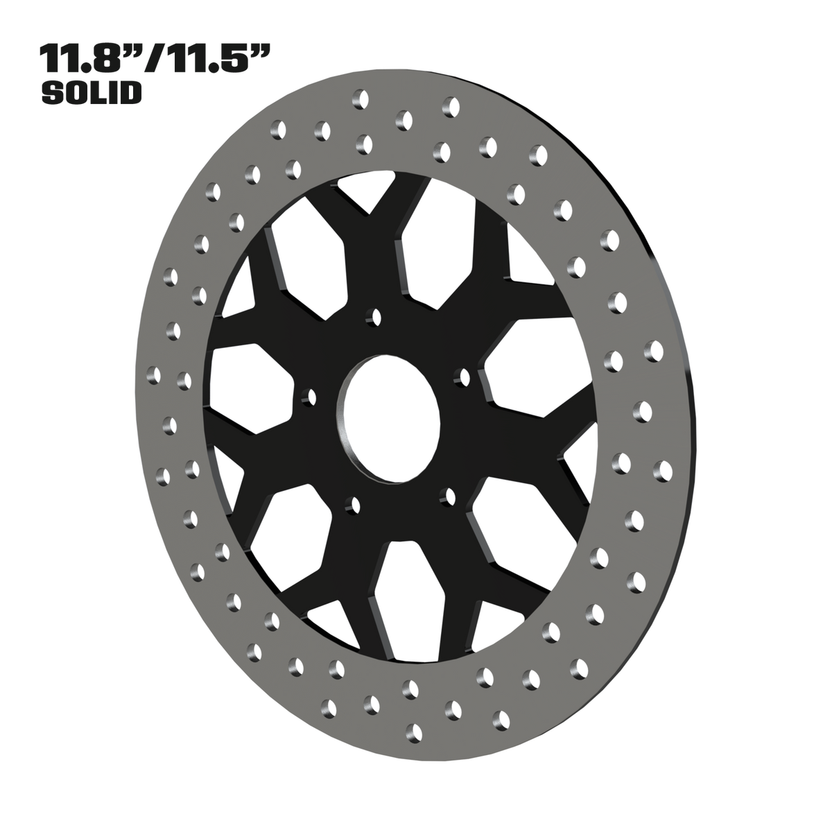 Deception 11" solid rotor in black