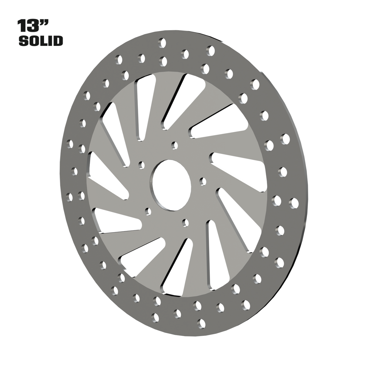 Derailed 11" solid rotor in polished