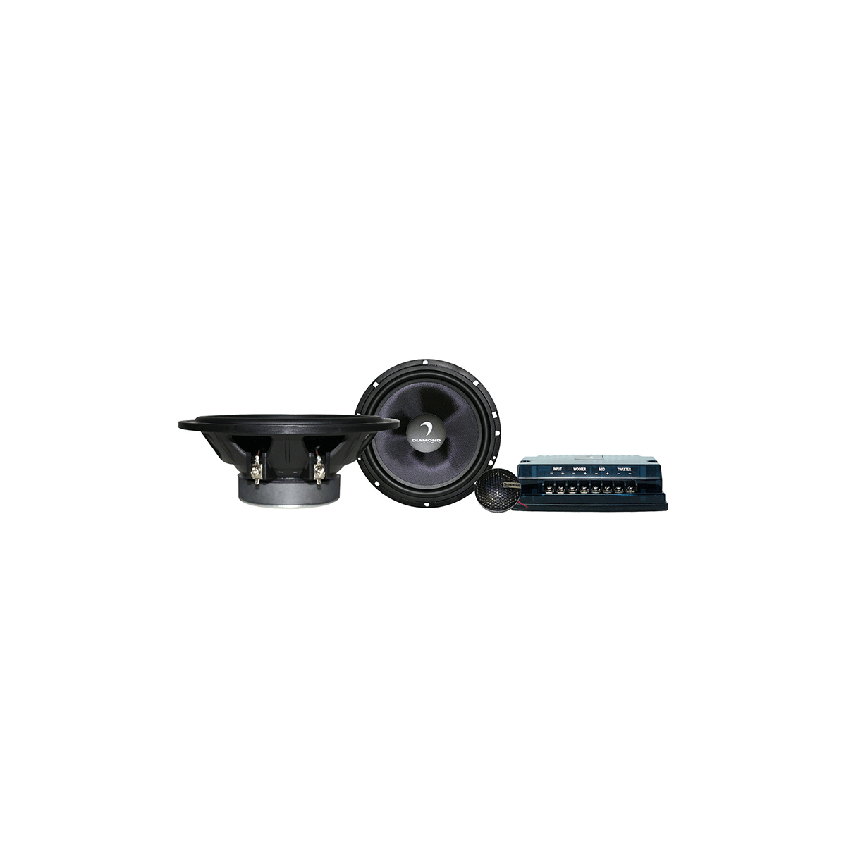 Diamond Audio 6.5" 2-Way Component System 25mm Aluminum Dome Tweeter - DES65C