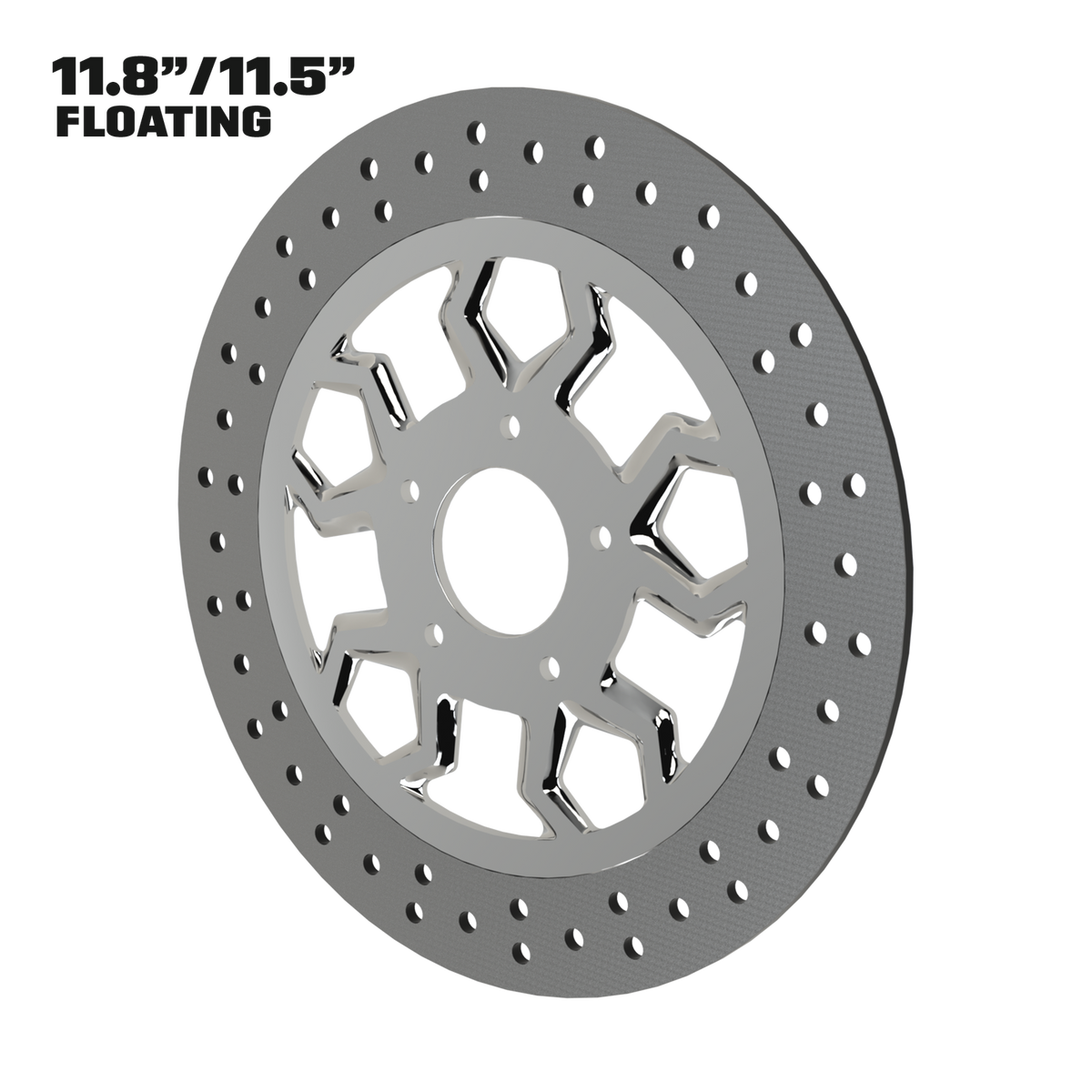 Diablo 11" floating rotor in polished