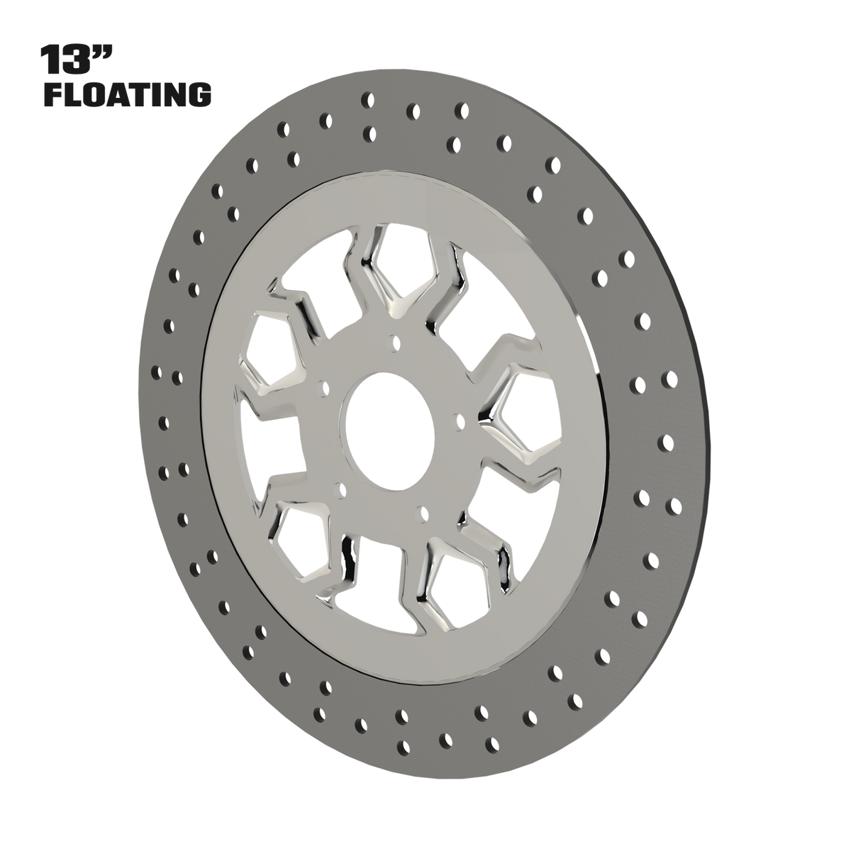 Diablo 13" floating rotor in polished
