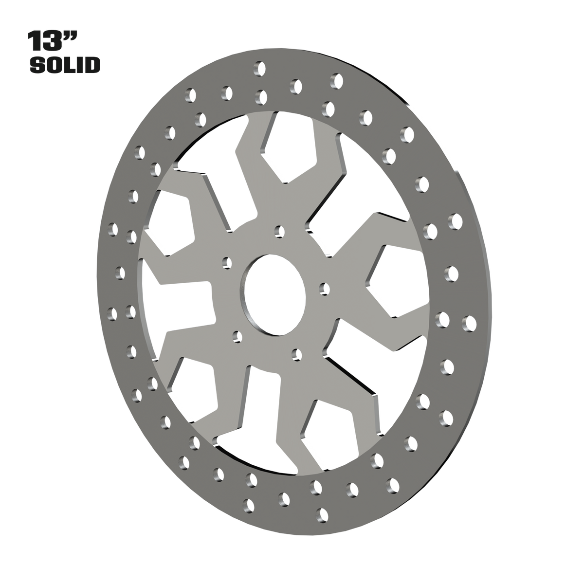 Diablo 13" solid rotor in polished