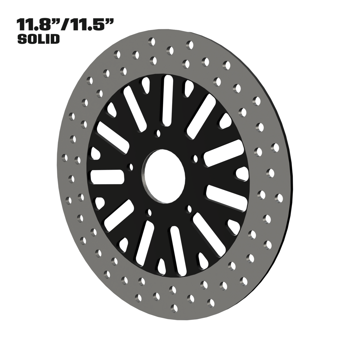 Dirty Deeds 11" solid rotor in black