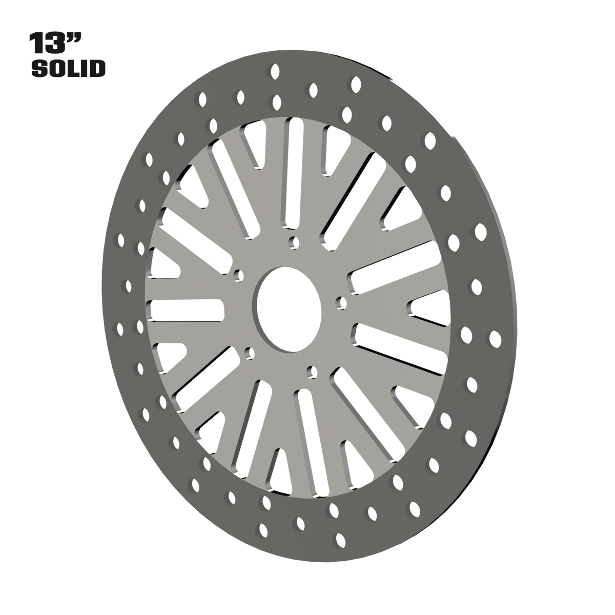 Dirty Deeds 13" solid rotor in polished
