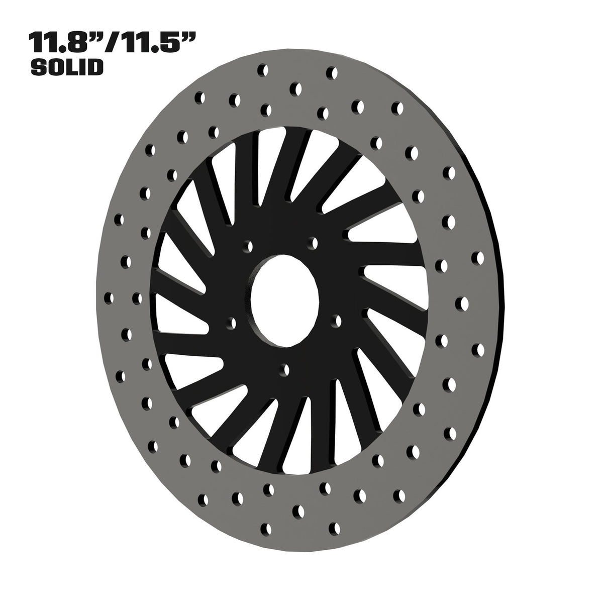 Dirty Spoke 11" Solid Rotor in Black