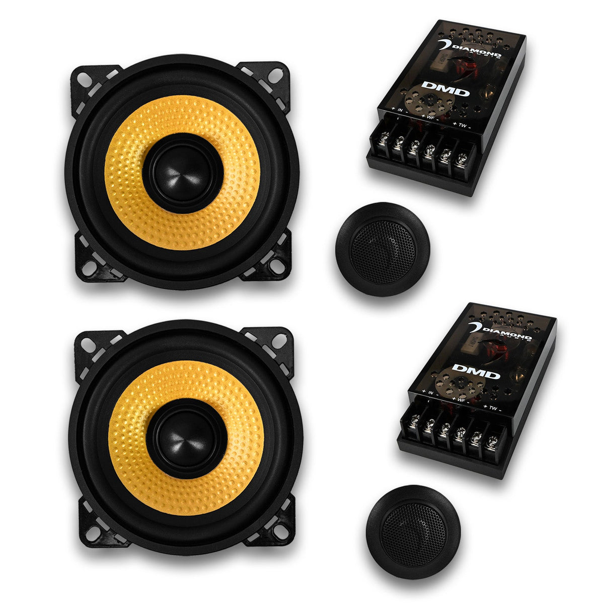Diamond Audio 4" DMDX Series 2-Way Component Set - DMDX4C