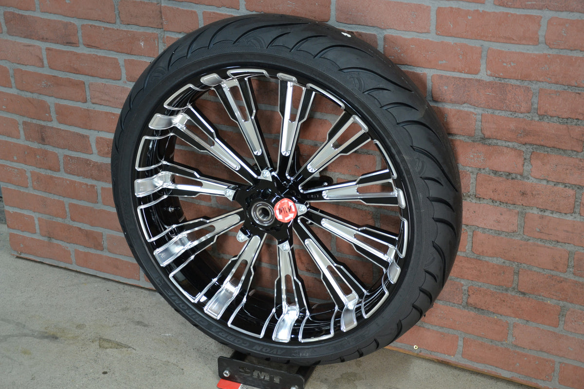 23x5.5" ROULETTE, BLACK DOUBLE CUT (2014-2023 HD TOURING)