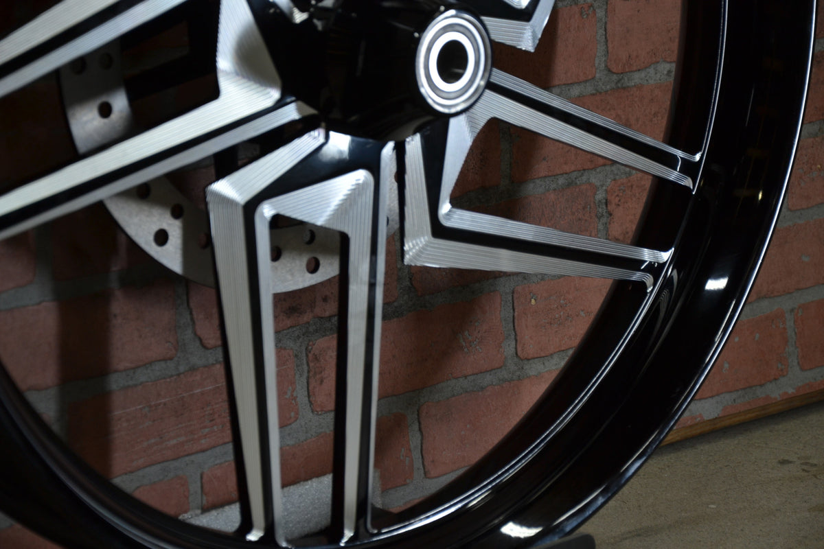 26x3.75" BLACK DOUBLE CUT KRYPTEK (2008-2023 HD Touring)
