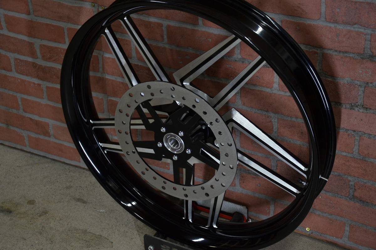 26x3.75" BLACK DOUBLE CUT KRYPTEK (2008-2023 HD Touring)