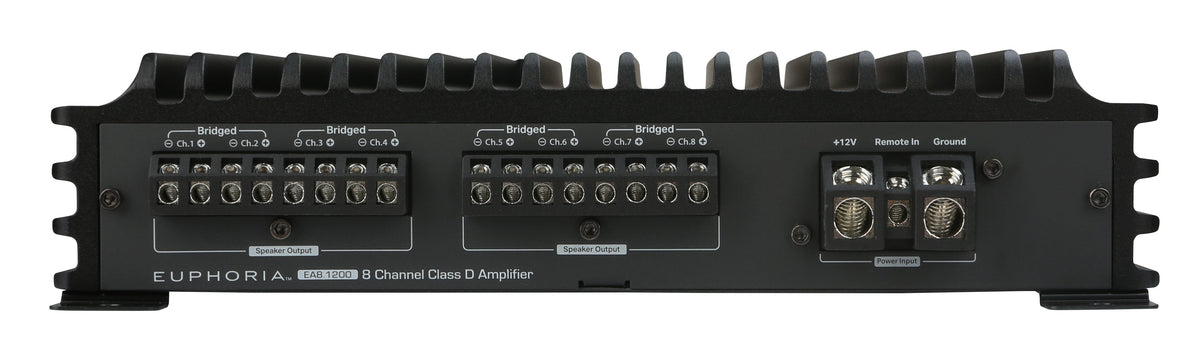 Euphoria EA8.1200 : 8-channel Class D amplifier