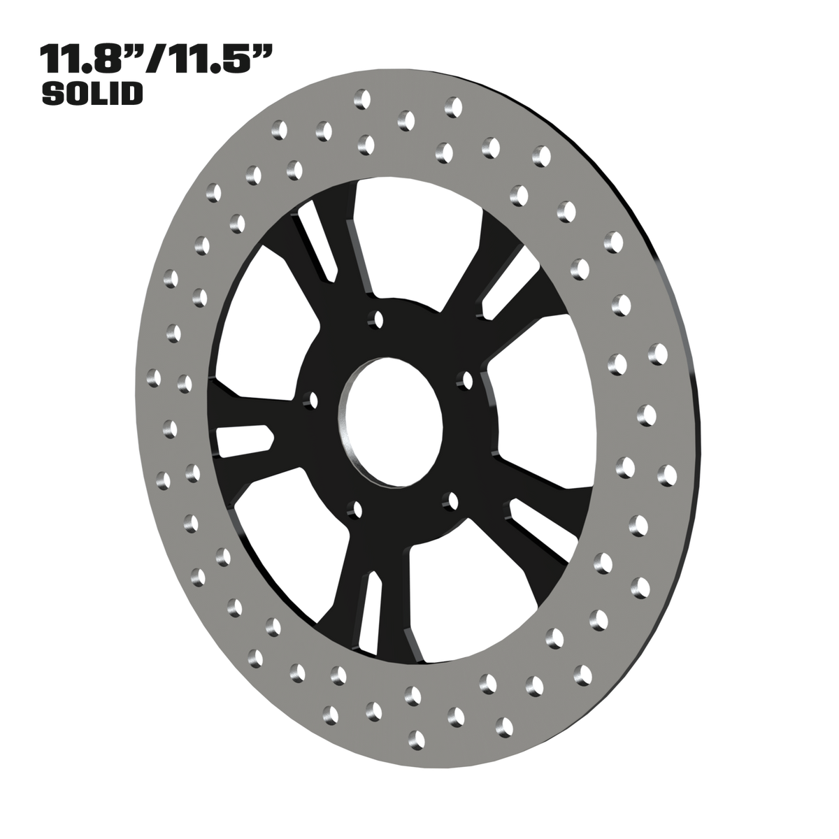 Eclipse 11" solid rotor in black