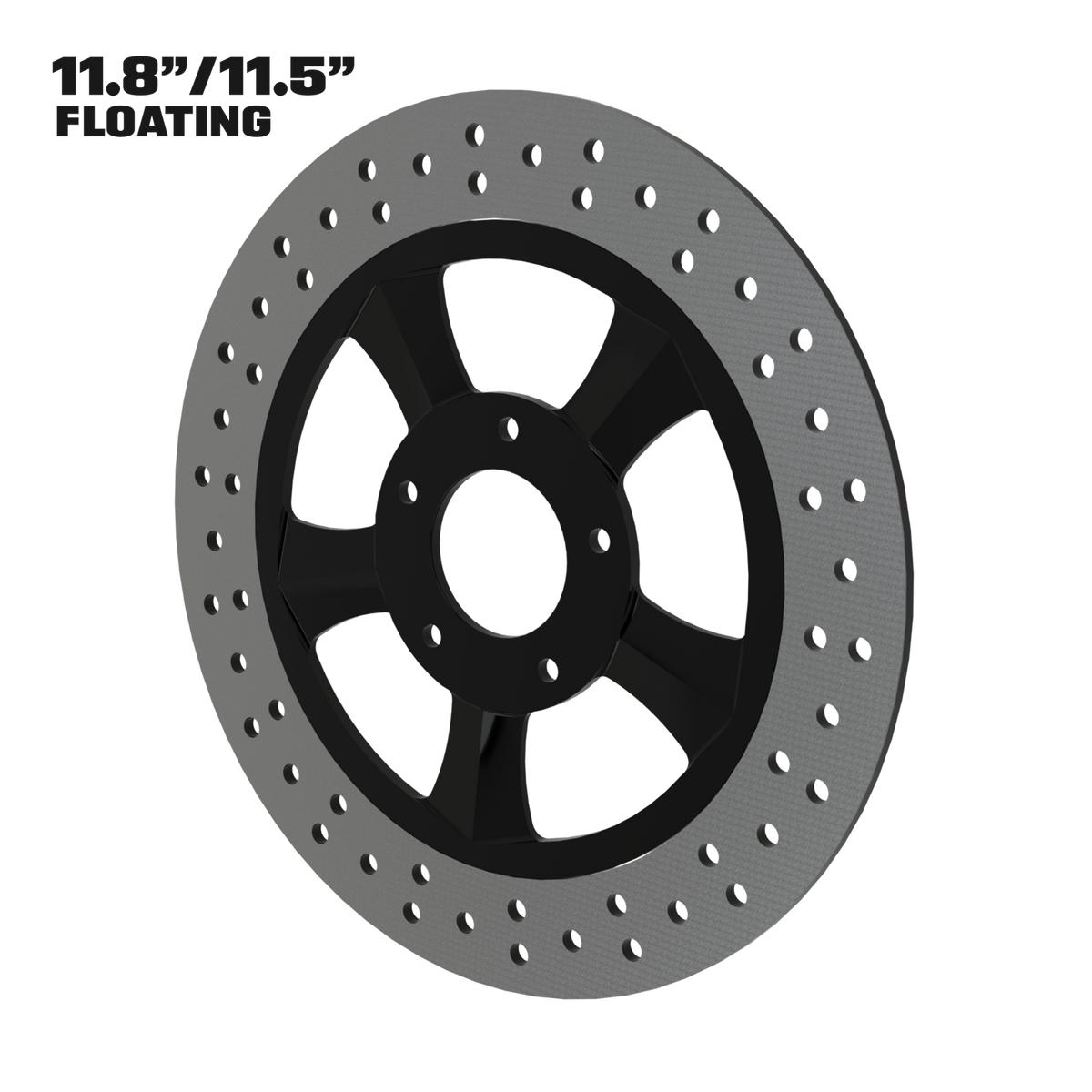 Edge 11" floating rotor in black