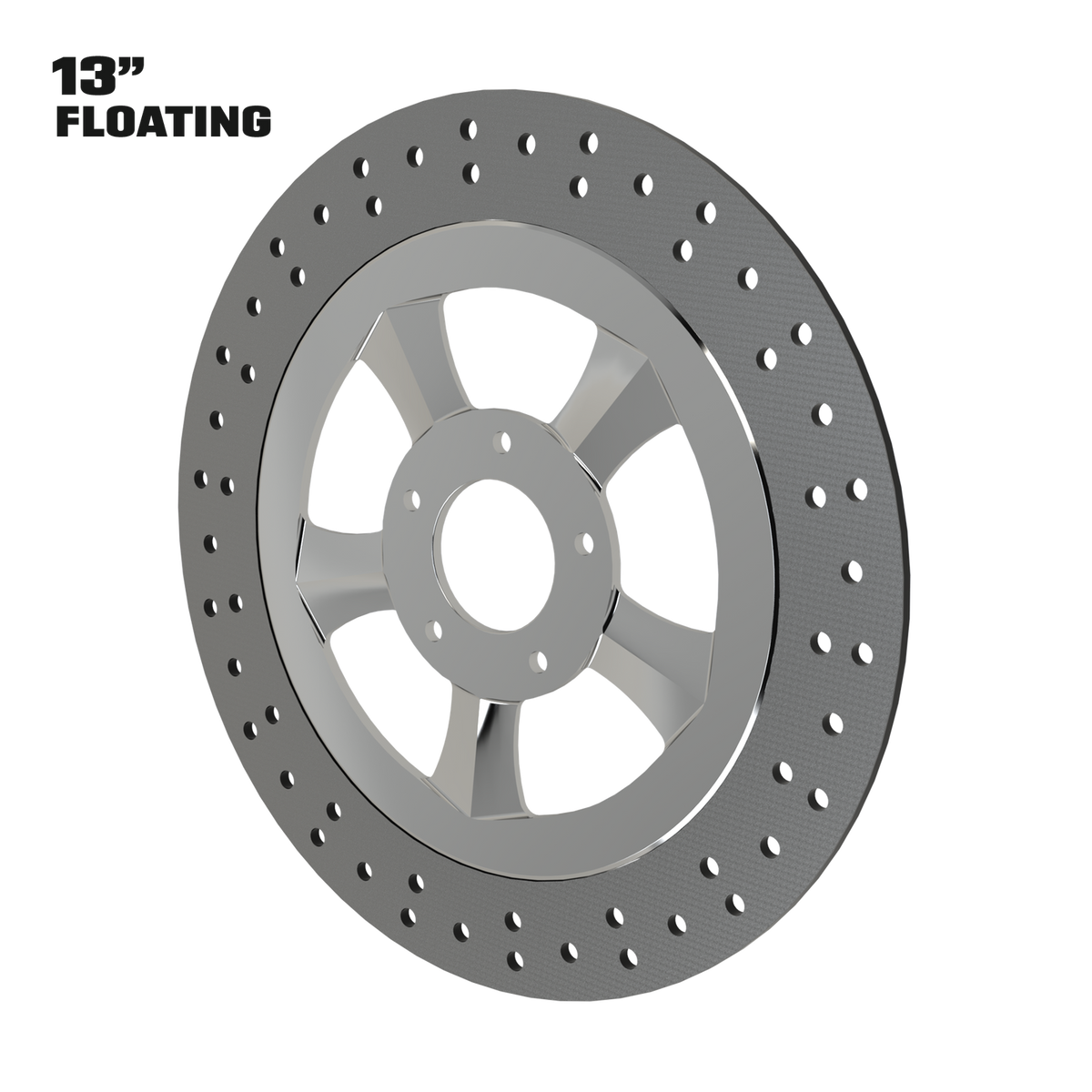 Edge 13" floating rotor in polished