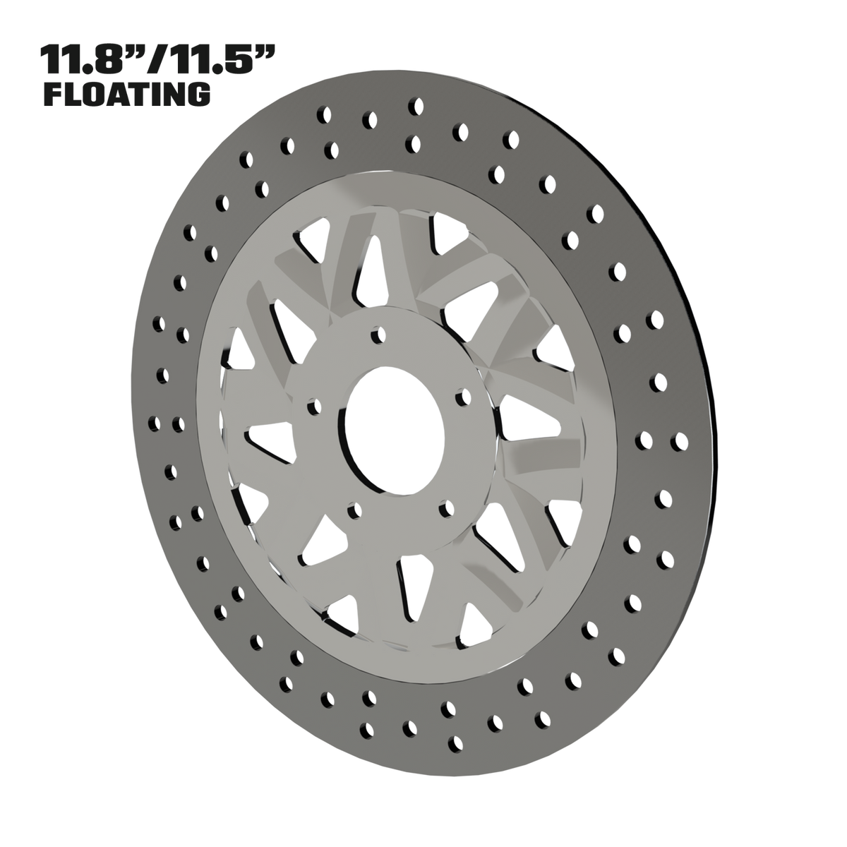 El Kurwa 11" floating rotor in polished