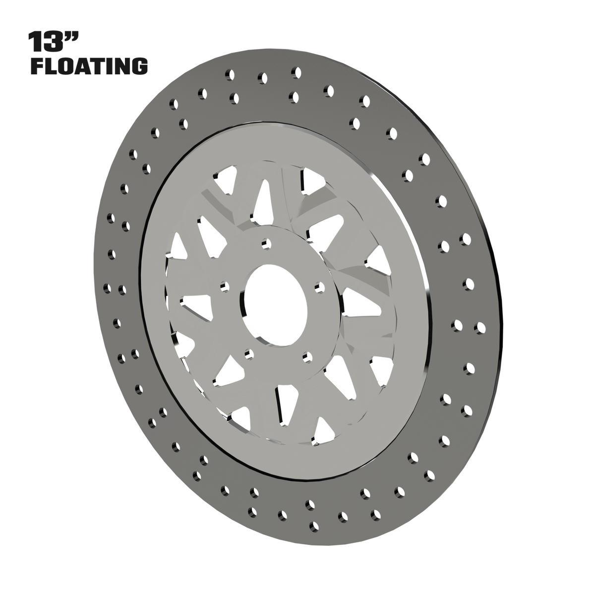 El Kurwa 13" floating rotor in polished