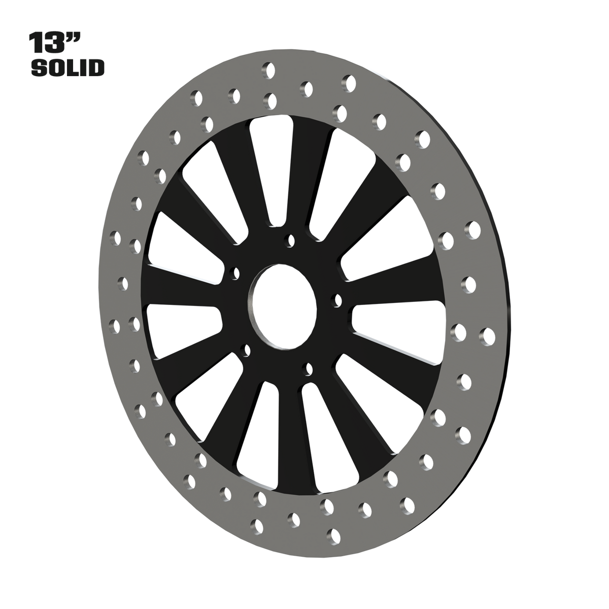 Elliptical Illusion 13" solid rotor in black
