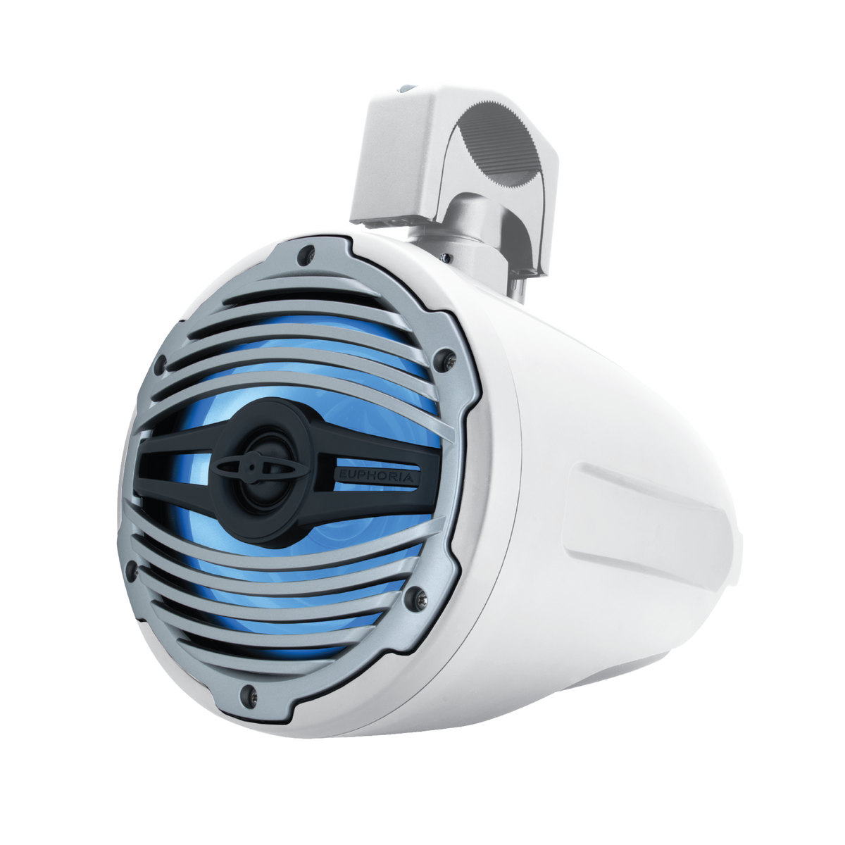 Euphoria ERMT77-W : 7.7" REFERENCE MARINE TOWER SPEAKER W/ RGB ACCENT LIGHTING - WHITE - Sold as Pair