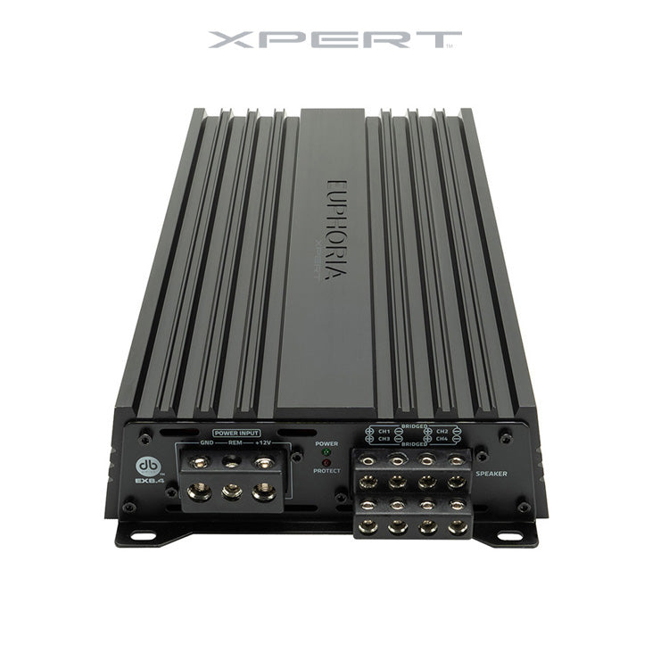 Xpert EX8.4 : 4 X 400 Full Range Class D 4 Channel Power Sports Amplifier