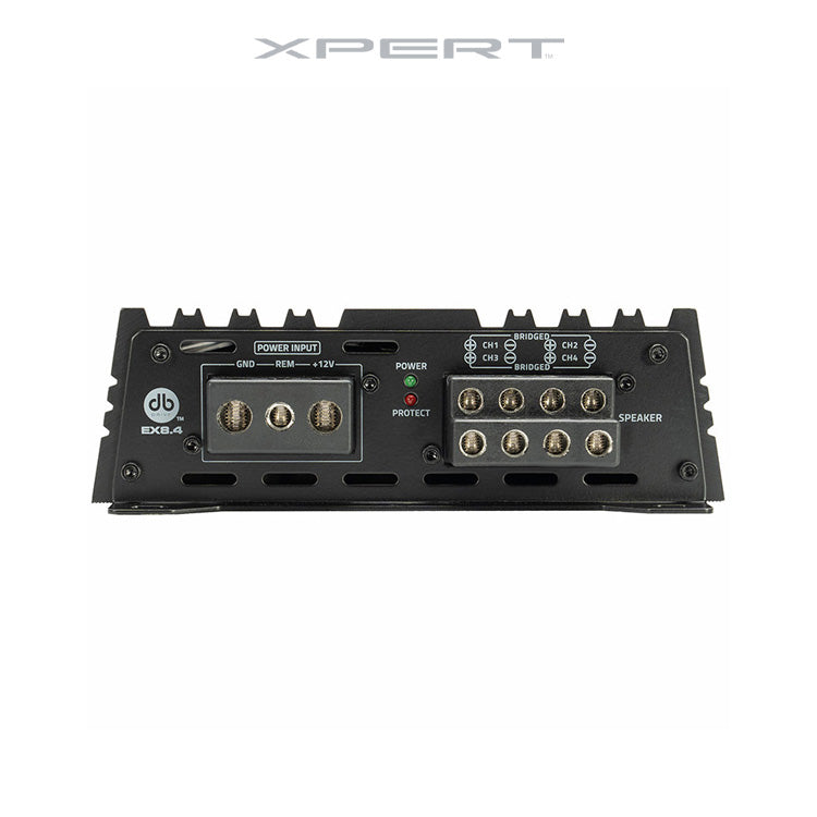 Xpert EX8.4 : 4 X 400 Full Range Class D 4 Channel Power Sports Amplifier