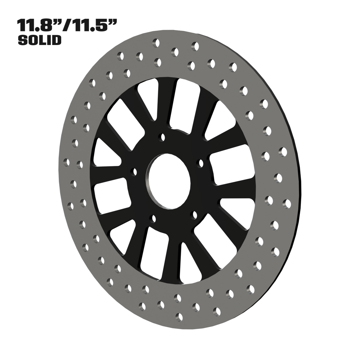 Excalibur 11" solid rotor in black