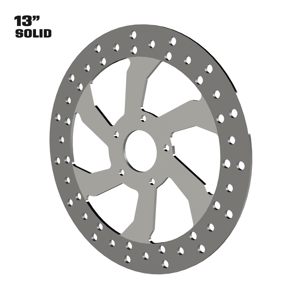 F22 13" solid rotor in polished
