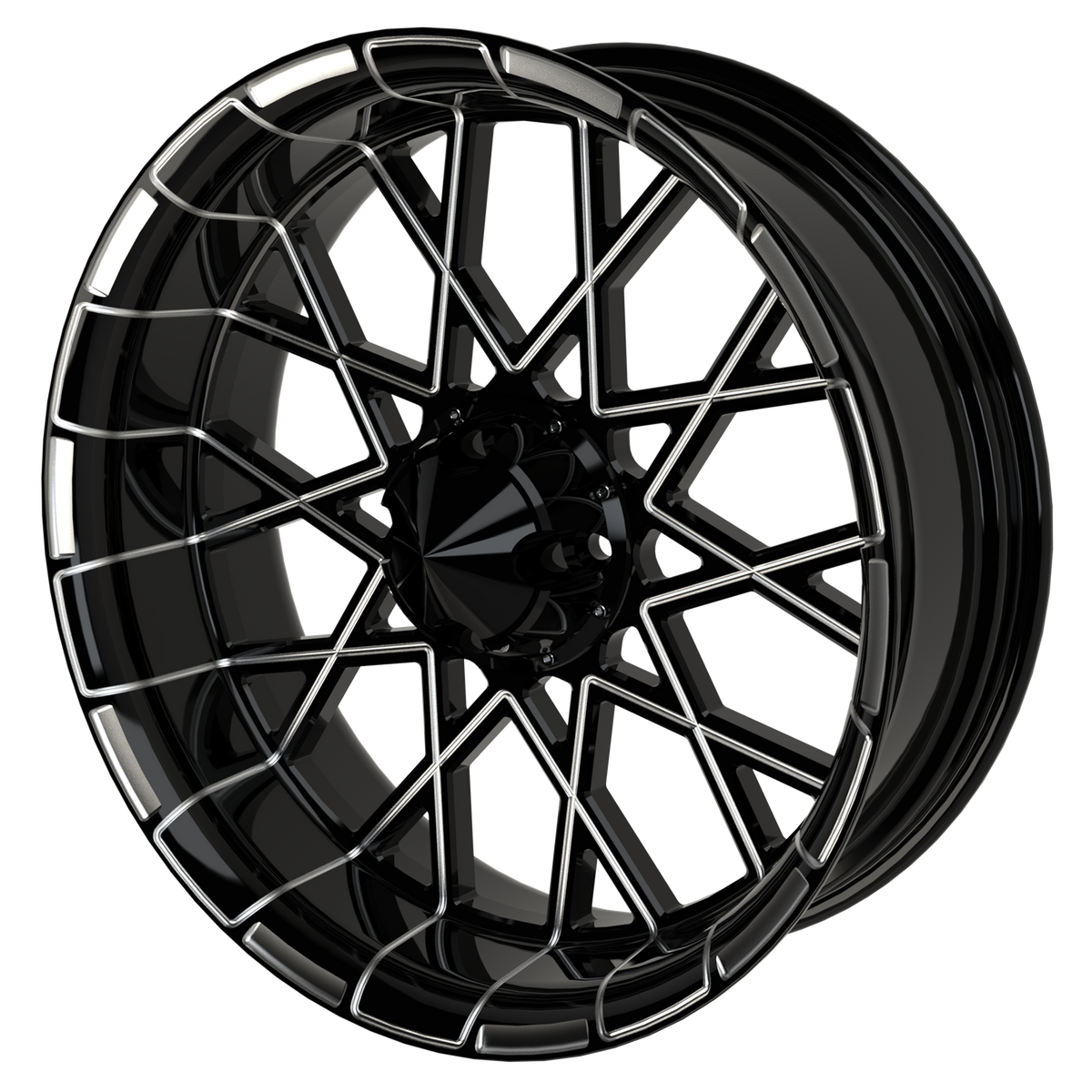 18x7" Harley-Davidson G3 Black Double Cut Trike Rear Wheel