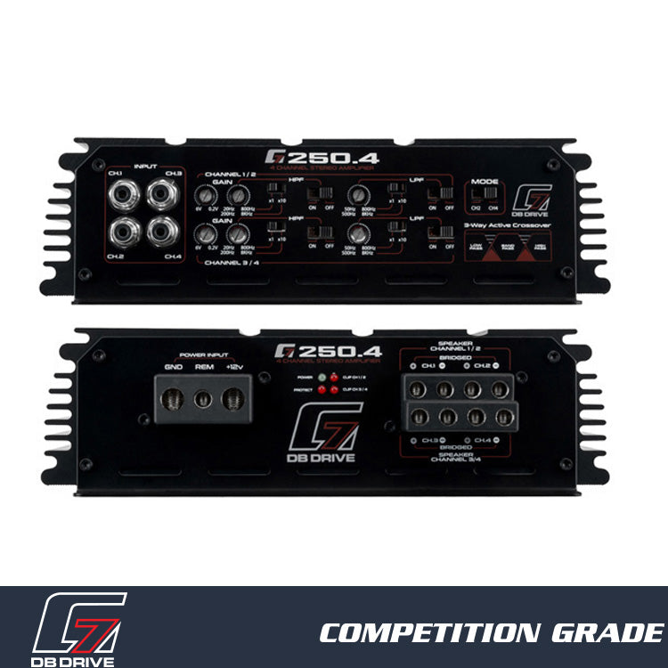 DB Drive G7 250.4 : 4-Channel Class D Amplifier