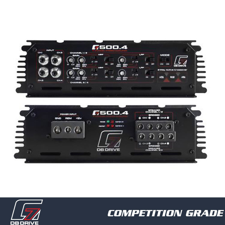 DB Drive G7 500.4 : 4-Channel Class D Amplifier