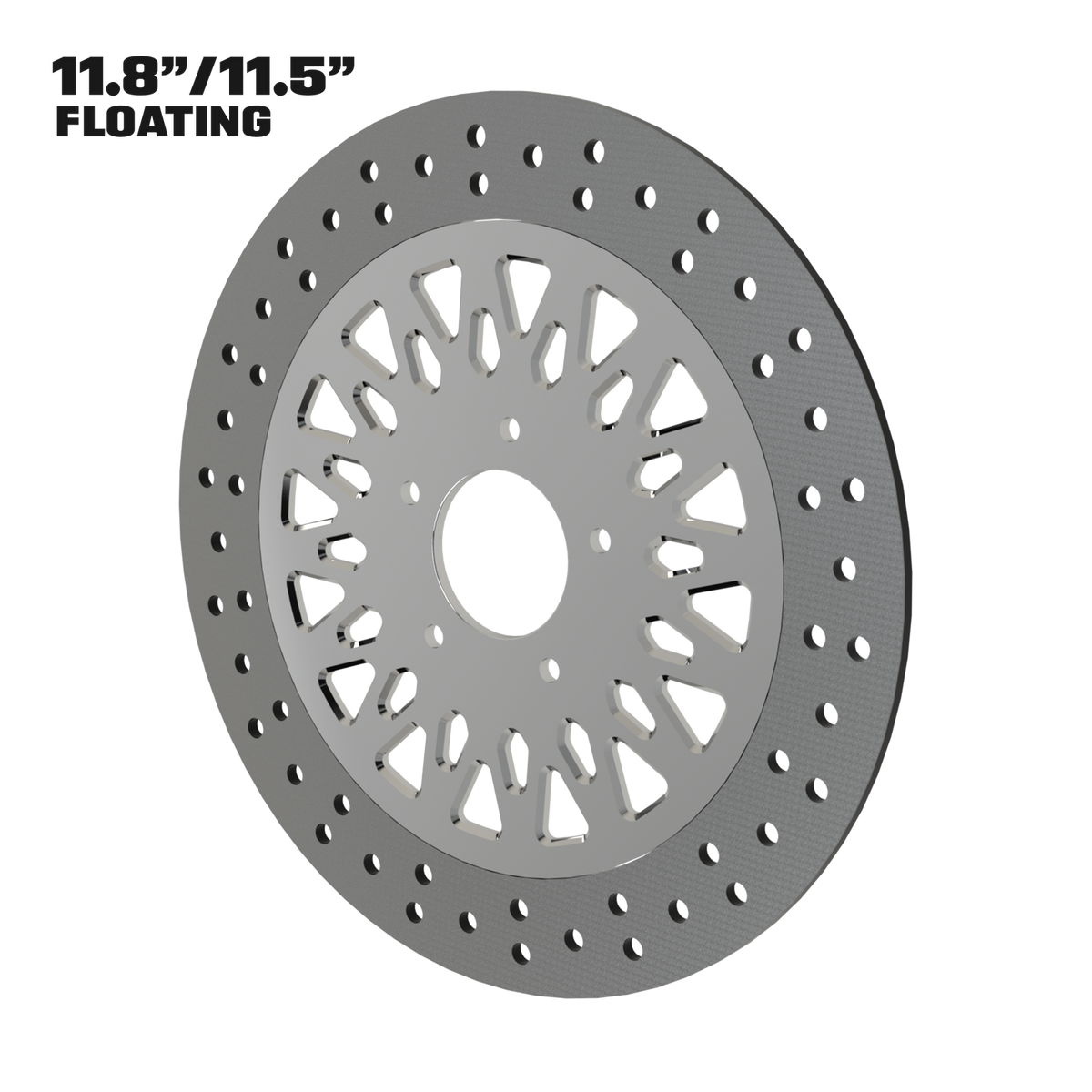 Gasser 11" floating rotor in polished