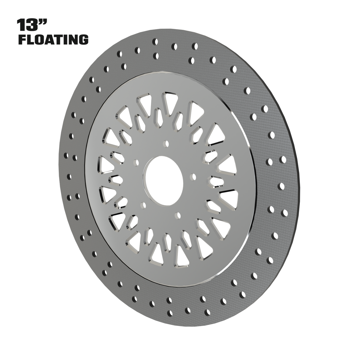 Gasser 13" floating rotor in polished