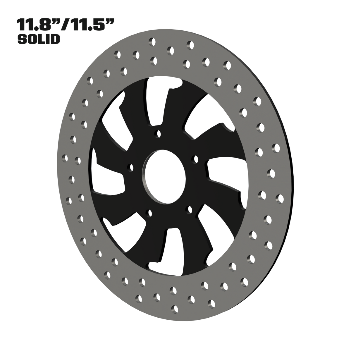 Guinzu 11" solid rotor in black
