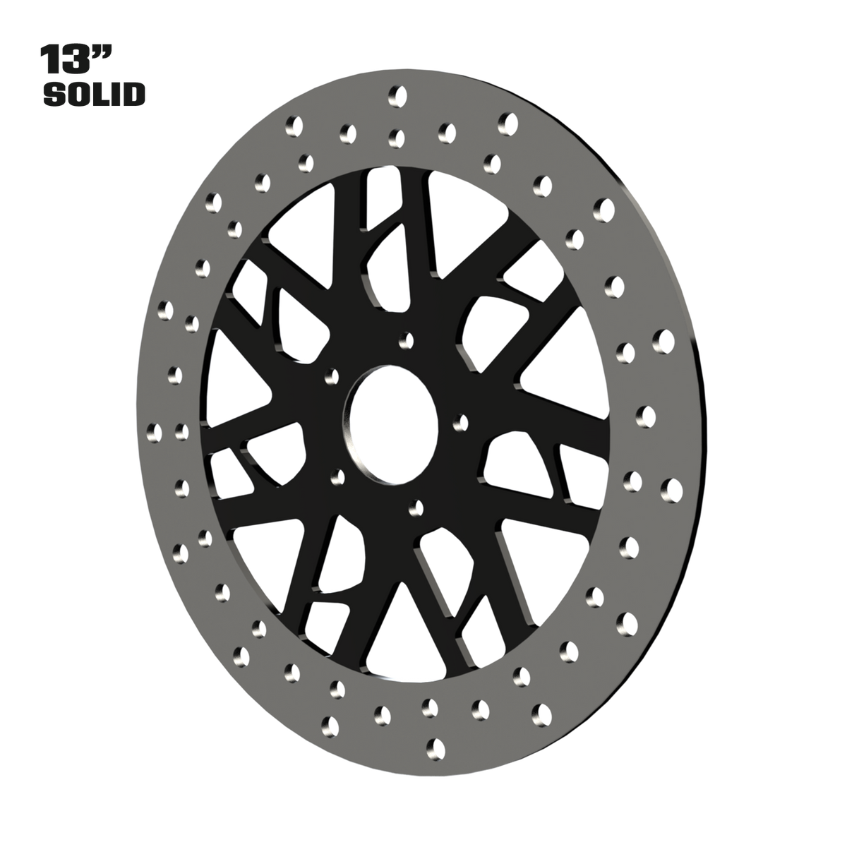 Gran Sport 13" Solid Rotor in Black