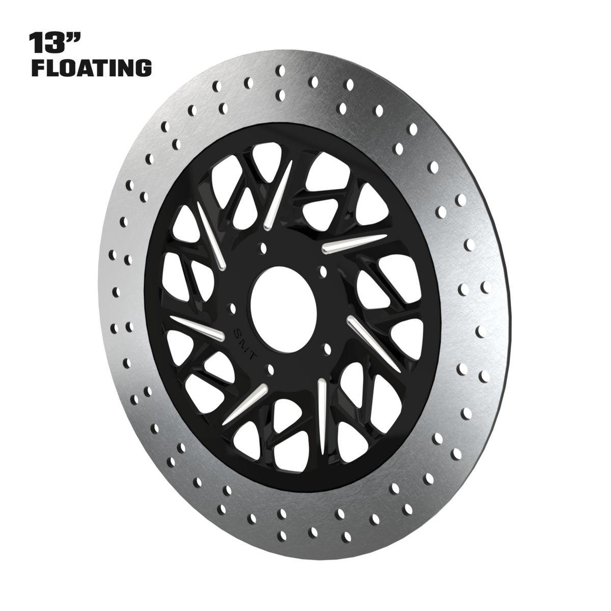 Gran Sport 13" Floating Rotor in Black Contrast Cut